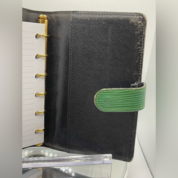Louis Vuitton - Authentic - Green Epi Small Ring Agenda Cover - Picture 10 of 16
